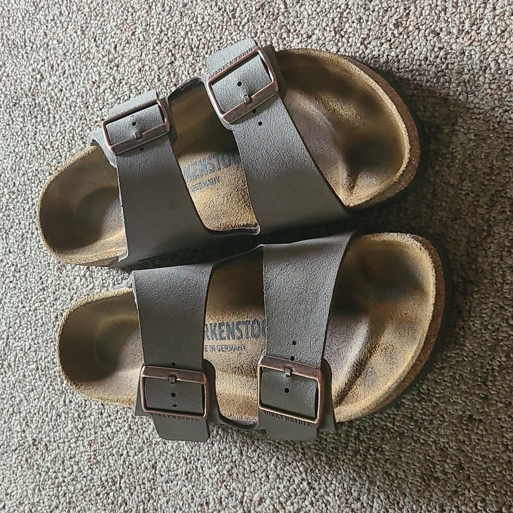 Birkenstock Sandals - Arizona - stone grey - size 38 narrow